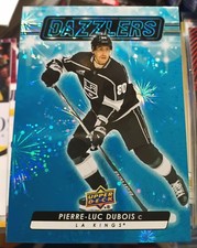 3  Pierre-Luc Dubois  Inserts Blue Dazzlers,Centre Of Attention And A Ud Canvas