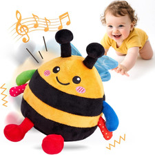 Giochi Neonato 6 Mesi Interattivo - Ape Peluche Musicale 1 Anno Giocattolo Gatto