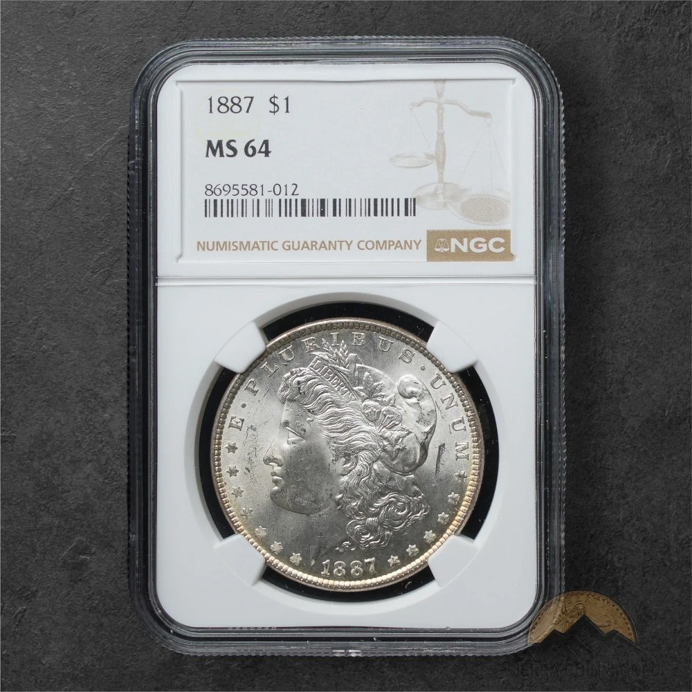 NGC 1887 Year Grade MS 64 Morgan US Dollars (1878-1921) for sale