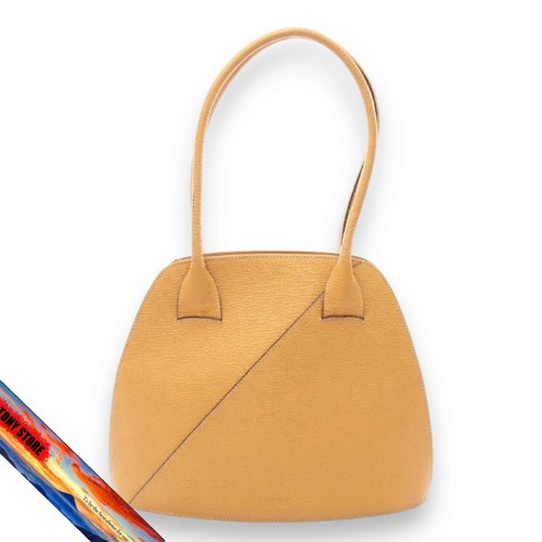 LOEWE Tote Bag Leather Yellow Large Shoulder