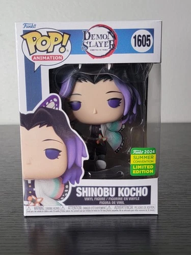 🔥Funko Pop! Demon Slayer: Shinobu Kocho #1605 2024 Summer Conv. W/Protector!🔥