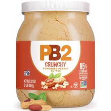 PB2 Crunchy Powdered Peanut Butter, Peanut Butter Powder with Small Crunchy 32oz