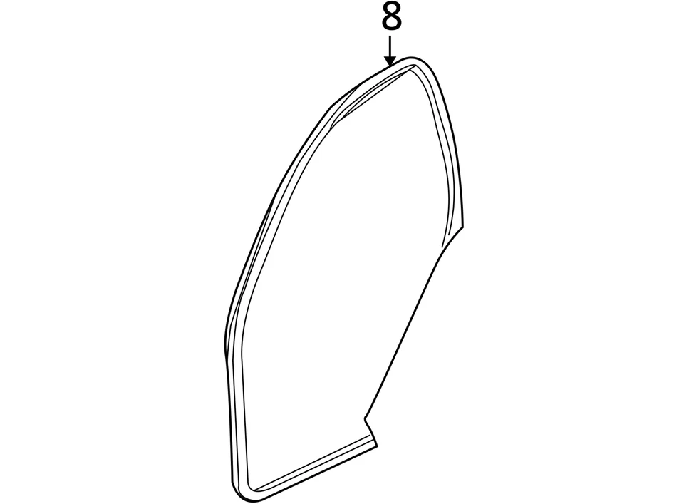 SE ADAPTA A SATURN L100 L200 2000-2001 WEATHERSTRIP ASM FRT S/D * 24427986 - NUEVO OEM Foto 3 de 3