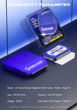 MECCANICO Mag Pro Portacoltelli Magnetico Interamente in Metallo Con Lame Extra 
