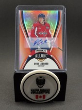 2025-26 Upper Deck Allure #101 Rookie Red Rainbow Auto Ryan Leonard Capitals RC