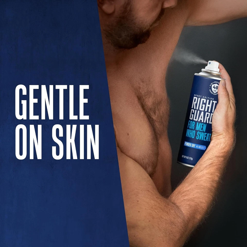 Antitranspirante Right Guard Sport Polvo Aroma Seco y 6 Onzas (Paquete de 1)  Foto 4 de 4