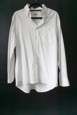 Lacoste Hemd, Weiß, M L