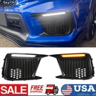 1 Pair LED DRL Fog Light Bezels For 2018 2019 2020 2021 Subaru WRX STI LH+RH