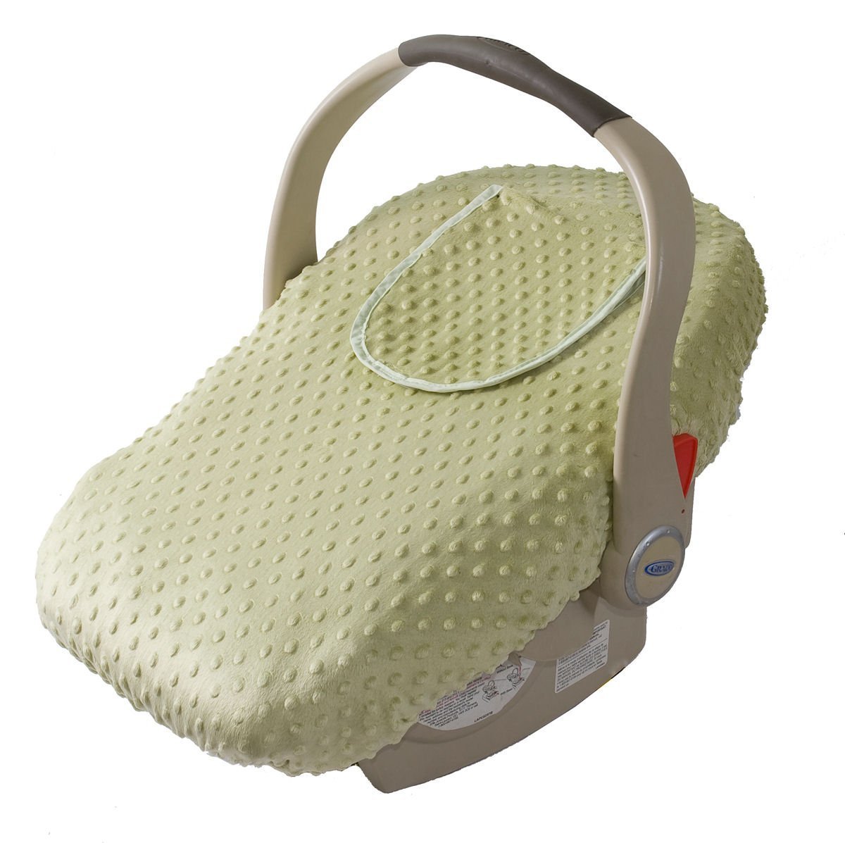 Jolly Jumper Sneak a Peek Sneak-a-Peek Infant Carseat Cover 432 Sage