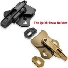 High Quality Robust Compact Non-Reflective The Quick-Draw Holster for Glock Rail