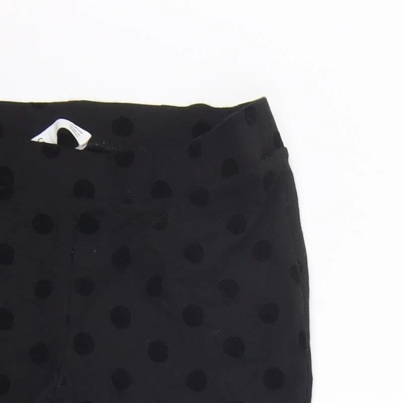 Pantalones de jegging Marks and Spencer negros con lunares viscosa talla 12-13 años Foto 4 de 4