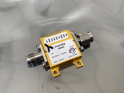 RF AMPLIFIER 10MHz-35GHz GAIN 17-20db 10dbm NARDA 10224 S/N 0142