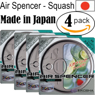 A9 SQUASH AS CARTRIDGE AIR SPENCER AIR FRESHENER EIKOSHA CS-X3 - 4 Pack