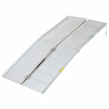 Homcom 6' Folding Portable Suitcase Mobility Wheelchair Threshold Ramp