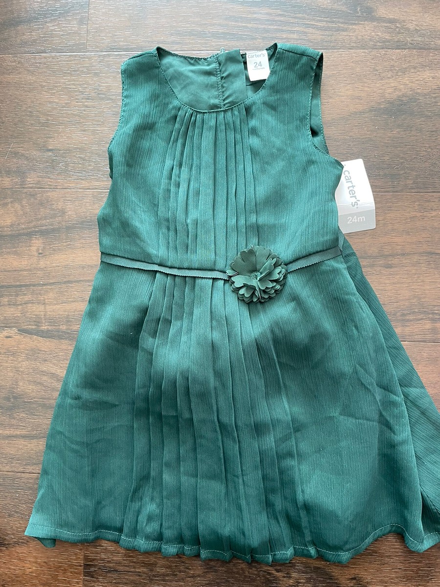 carters green holiday dress 24 months NWT carters green holiday dress 24 months NWT