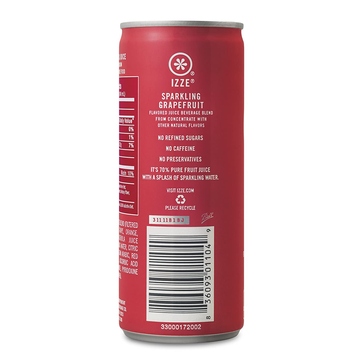 IZZE Sparkling Juice, Grapefruit, 8.4 oz Cans, 24 Count | eBay
