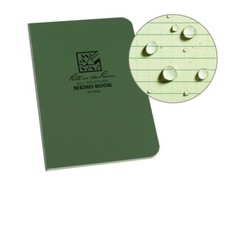 Rite In The Rain Pocket Memo Book Side Perfec Bound Green Field-Flex Cover 954