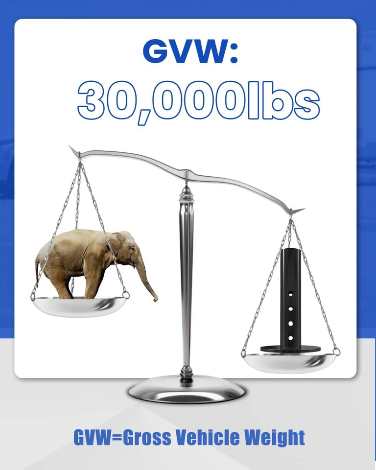 Adaptador de quinta rueda a cuello de cisne apto para semitractor con tubo redondo de 4" 30.000 lb Foto 4 de 4