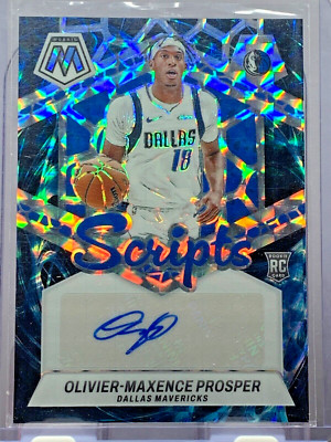 Olivier Maxence Prosper AUTO Scripts 2023-24 Mosaic SSP Genesis Case Hit RC   