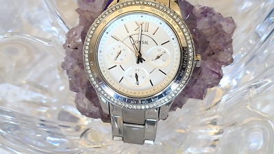 Fossil Ladies Stella Sport Crystal Silver Dial Watch ES5108  display picture 2