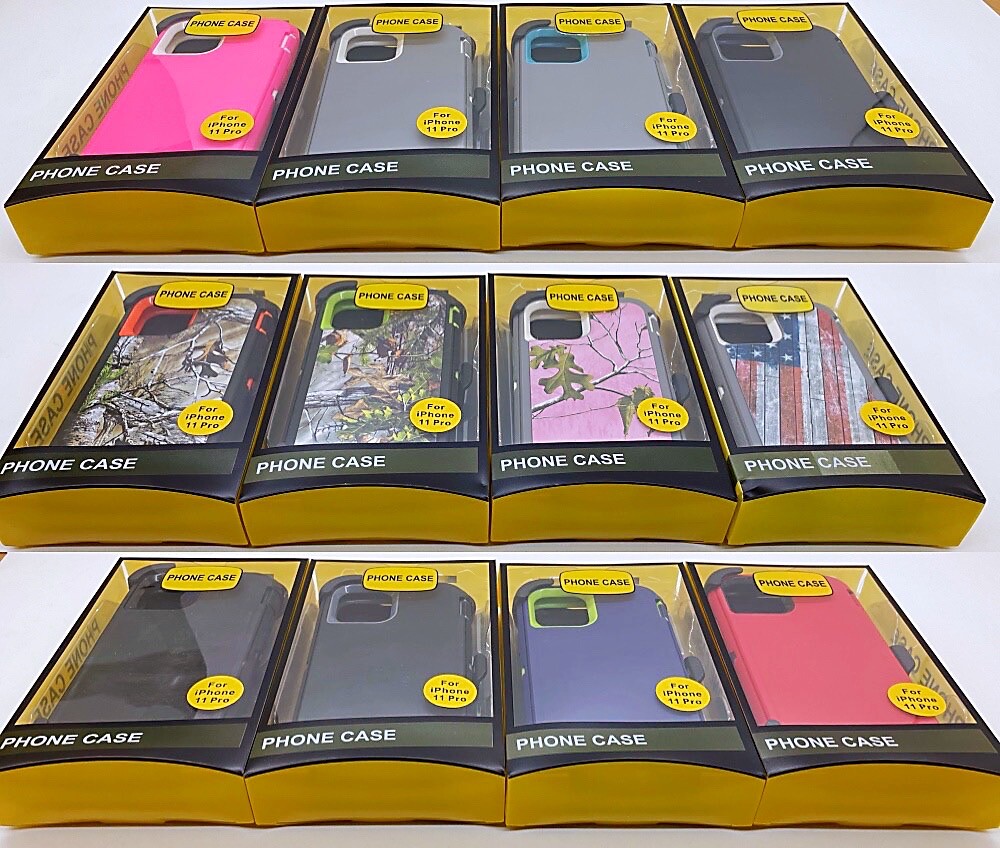 For iPhone 11/11 Pro Max Shockproof Hard Case Cover w/ Screen Clip Fits Defender