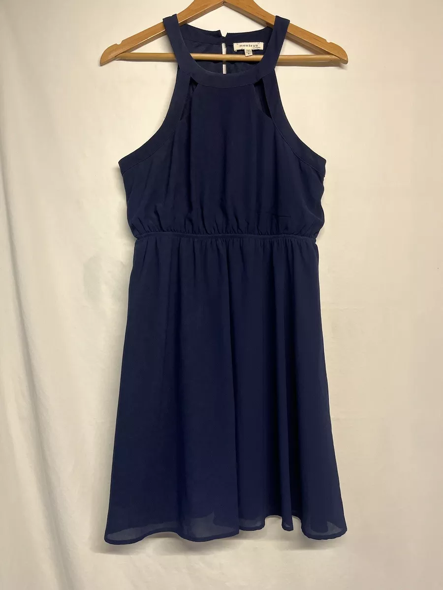 Monteau dress navy sales