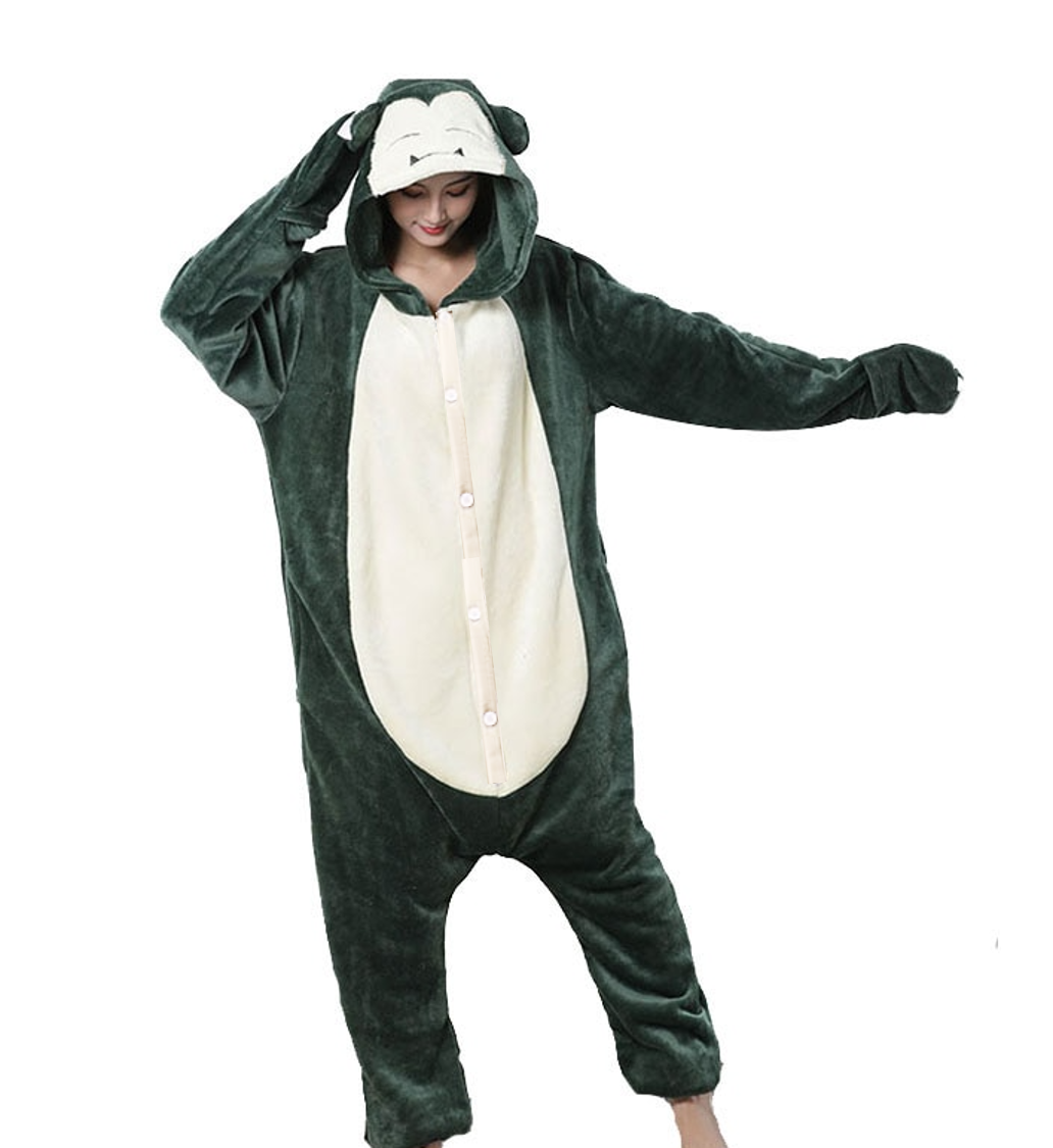 Polar Fleece Kigurumi One Piece Pajama For Adults XL