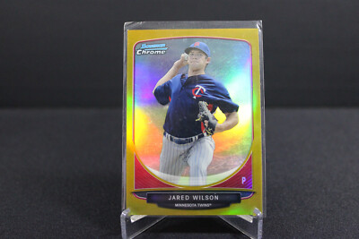 2013 Bowman Chrome Draft JARED WILSON GOLD REFRACTOR /50 #BDPP96 Minnesota Twins