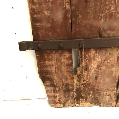 Demi-porte De Séparation En Chêne Et Hêtre Massif – XXe Siècle, Style Moderne, Doré