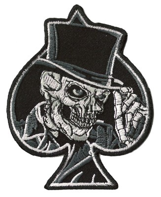 Patch Aufnäher Badge Patch As de Pique Ace of Spade Thermoaufkleber Patch DIY