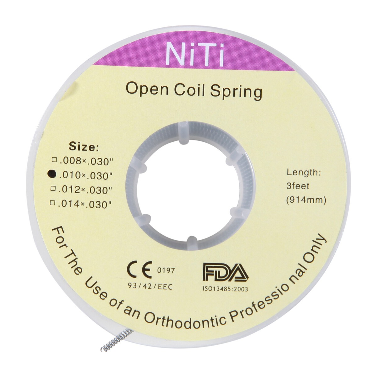 Molle NiTi Aperte In Tubo GeH Forza Forte 014 X 030 18 Cm A Molla