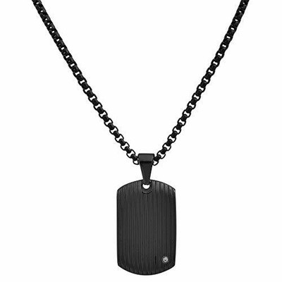 Stainless Steel Men's Dog Tag Necklace 