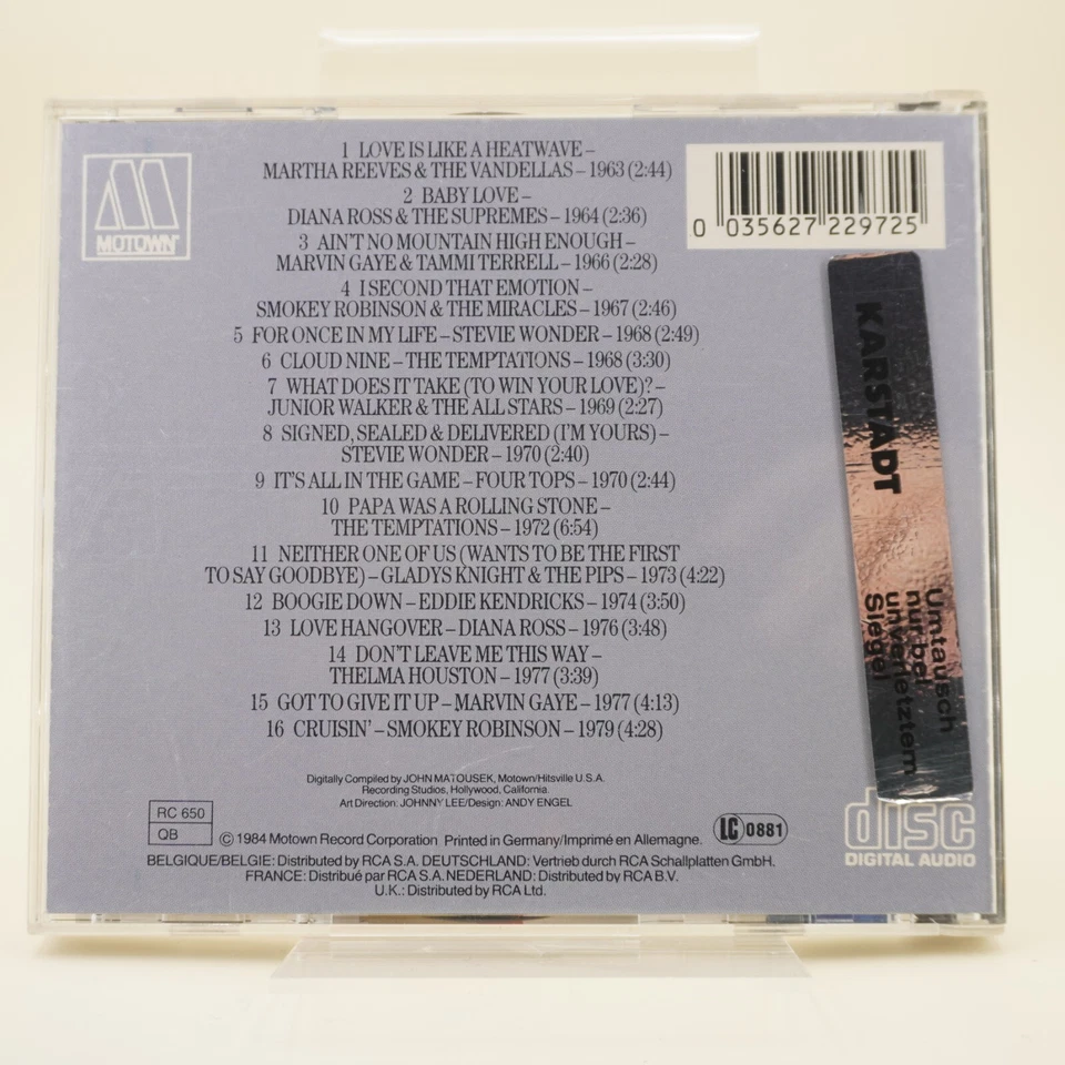 Various – Motown Grammy Rhythm & Blues Performances Of The 1960's & 1970's | CD - Bild 2 von 2