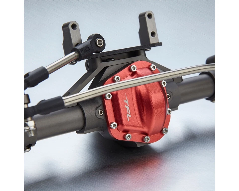 TFL Racing Antriebseinheit vorne komplett V2 für Axial SCX10 rot TC1507-21T  - Bild 3 von 4