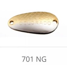 3 Packs Thomas Colorado Spoons 1/6 OZ Nickel/Gold