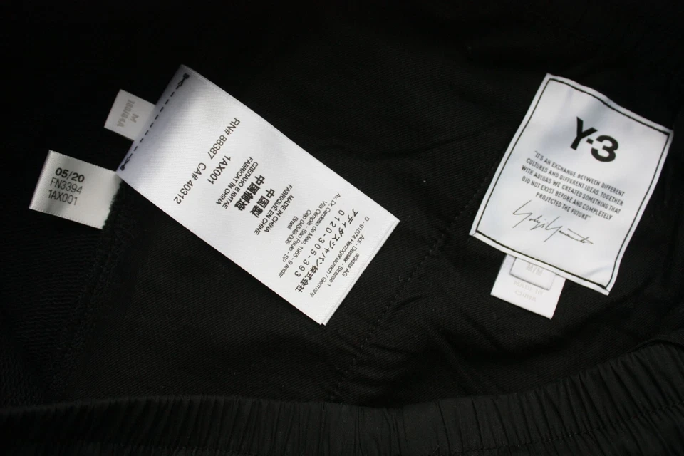 Pantalones cortos medianos negros Y-3 Yohji Yamamoto Foto 4 de 4