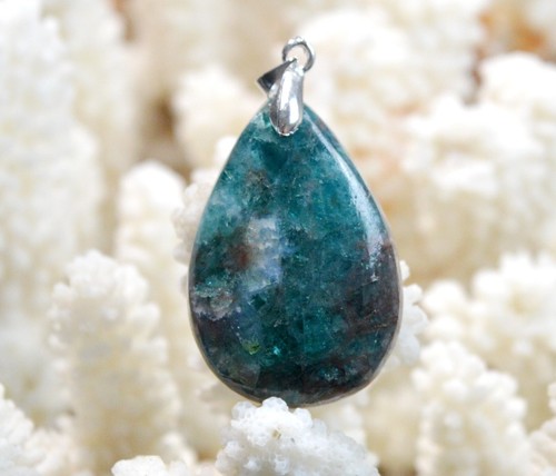 76 Carat Dendrite Agate - Natural Stone Cabochon Pendant - Türkiye