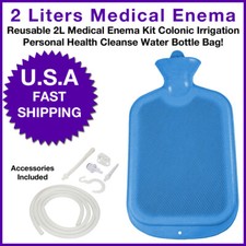 Reusable Enema 2L Water Bag Colonic Irrigation Cleansing Kit Medical Cleaner