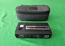 Kodak Tele Instamatic 608 Black 110 Film Camera 1970s With Bag - Untested