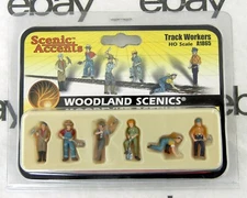 HO Scale Track Workers Figures - Woodland Scenics Scenic Accents #A1865