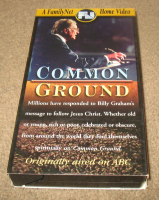 Common Ground rare Billy Graham Christian FamilyNet VHS video aired on ABC
