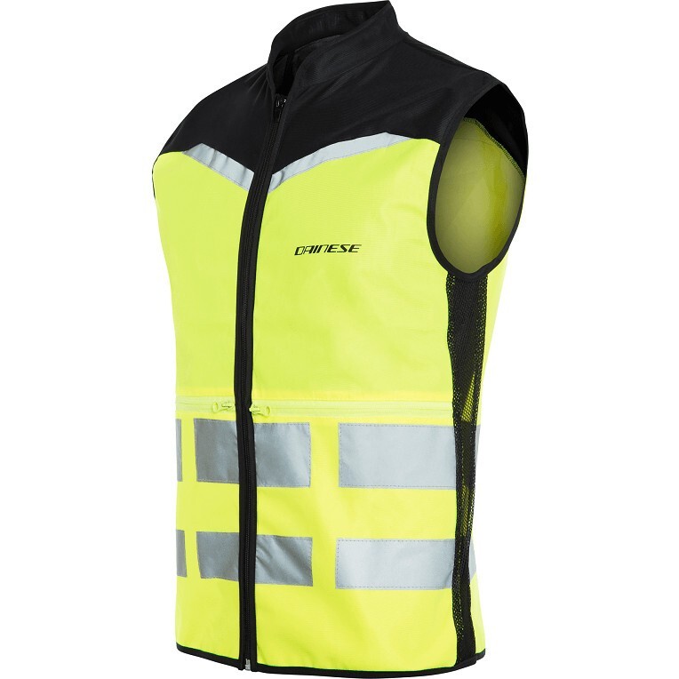 GILET MOTO SCOOTER DAINESE HIGH VIS VEST EXPLORER ALTA VISIBILITA' FLUO TG XL