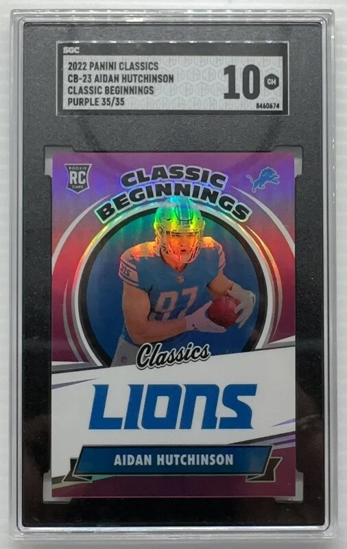 Aidan Hutchinson Panini Classics Classic Beginnings #CB23 Purple