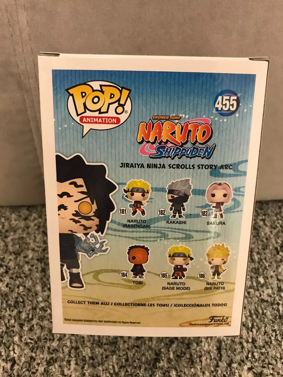 Funko Pop Naruto Shippuden Sasuke 455 Marca Da Maldição - Geek10