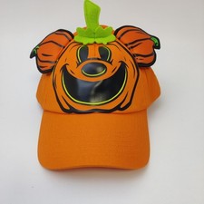 2024 Disney Parks Mickey Mouse Jack-o'-Lantern Glow-in-the-Dark Baseball Hat Cap