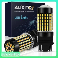 2X Error Free 3157 Switchback White-Amber Turn Signal and DRL/Parking LED Bulbs