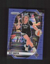 2024 Panini Prizm WNBA #126 Kate Martin Blue Pulsar Prizms #/199 RC