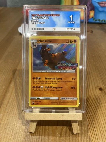 Mudsdale SM20 | ACE 1 | Prerelease Promo | Guardians Rising | POOR | Pokemon TCG
