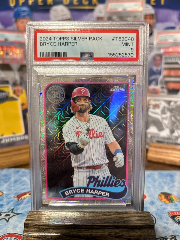 BRYCE HARPER 2024 TOPPS SILVER PACK #T89C48 PSA 9