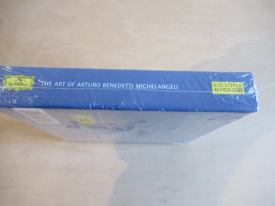 A. Benedetti Michelangeli-Mozart, Brahms, Chopin u.a.-sealed 8er OVP DGG CD Box - Bild 3 von 3